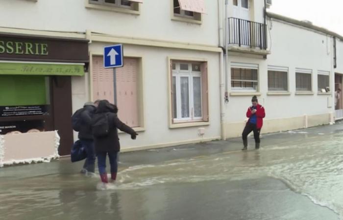 In der Bretagne und der Normandie beunruhigen Überschwemmungen Händler