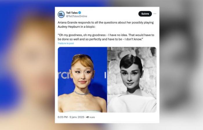 Ariana Grande reagiert auf Gerüchte über Audrey Hepburns Biopic