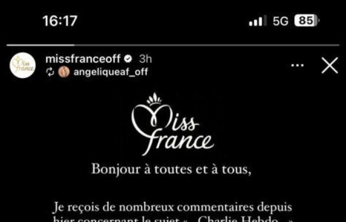 Miss France 2025, nicht Charlie? Angélique Angarni-Filopon musste sich nach einer großen Kontroverse erklären