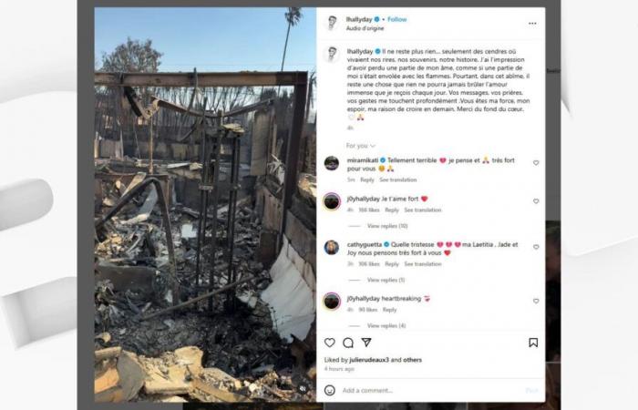 Laeticia Hallyday teilt Bilder ihres durch Brände zerstörten Hauses in Los Angeles