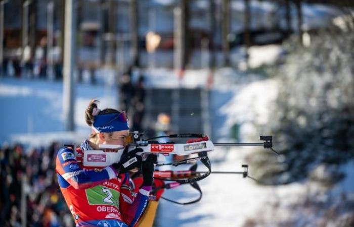 Frankreich wurde Zweiter in der Single-Mixed-Staffel in Oberhof hinter Finnland