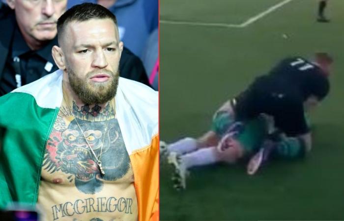 „Keine Gnade“ … Conor McGregor wird beschuldigt, Amateur-Fußballspieler während des Spiels „mit MMA brutal behandelt zu haben“.