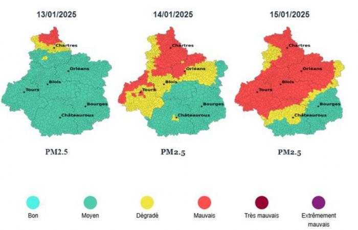 Die Luftqualität verschlechtert sich am Dienstag, 14. Januar und Mittwoch, 15. Januar