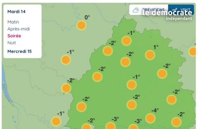 Dordogne. Wie wird das Wetter an diesem Dienstag, 14. Januar, sein?