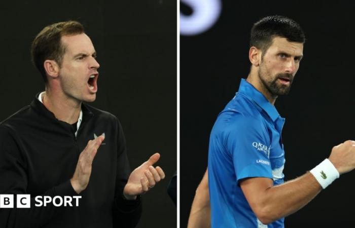 Novak Djokovic gewinnt das erste Spiel mit Andy Murray als Trainer