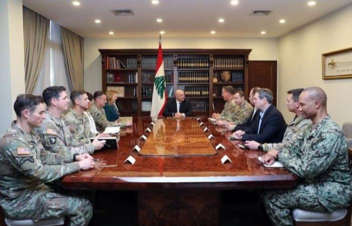 Joseph Aoun empfängt eine amerikanische Militärdelegation, darunter den Chef von Centcom