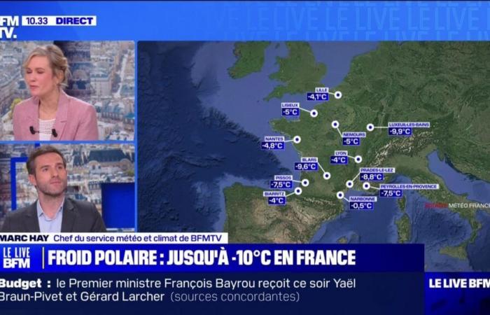 bis zu -10° C eb Frankreich – 13.01. – BFMTV