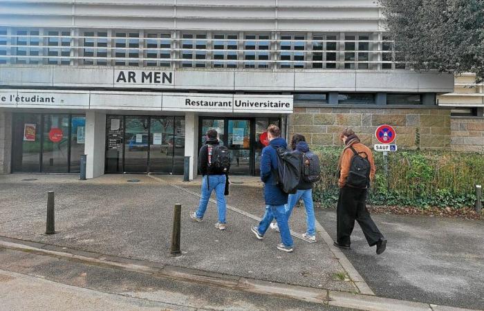 In Brest hat das Universitätsrestaurant Ar Men an diesem Montagmittag wegen eines Gaslecks geschlossen