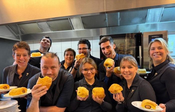 Durch Streik gestrandeter amerikanischer Biertourist landet hinter Apfelbrötchen in Westmalle (Malle)