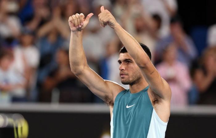 Australian Open | Djokovic lässt einen Satz fallen, kommt aber in die zweite Runde