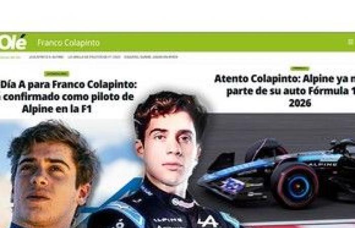 Colapintos Nachfolger geht in die Formel-1-Geschichte ein