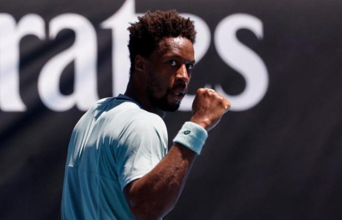 Gaël Monfils, Sieger in der ersten Runde gegen Giovanni Mpetshi Perricard, beeindruckt die junge Generation des französischen Tennis