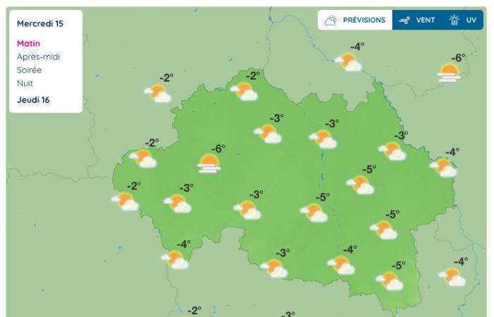 Allier (Wetter) – Wie wird das Wetter am Mittwoch, den 15. Januar 2025 sein?