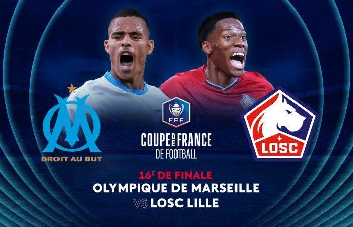 Olympique de Marseille gegen LOSC Lille Französischer Fußballpokal