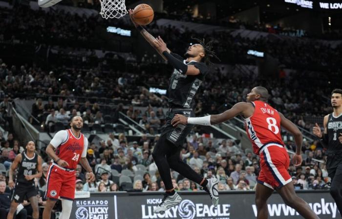 Stephon Castle erzielt 23 Punkte beim Sieg der Spurs über die Lakers (13.01.25)