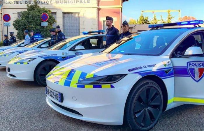 diese Elektroautos, die von der Polizei in Frankreich oder anderswo eingesetzt wurden