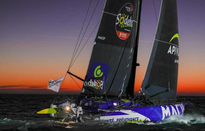 Charlie Dalin über MACIF Santé Prévoyance bricht den Vendée-Globe-Rekord