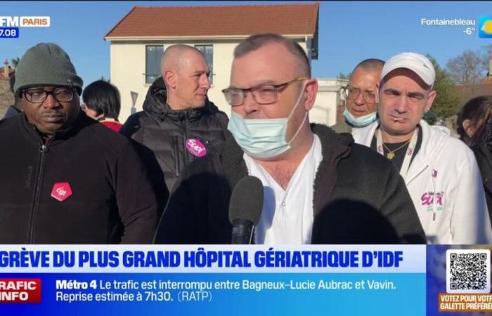 Streik im größten geriatrischen Krankenhaus der Île-de-France