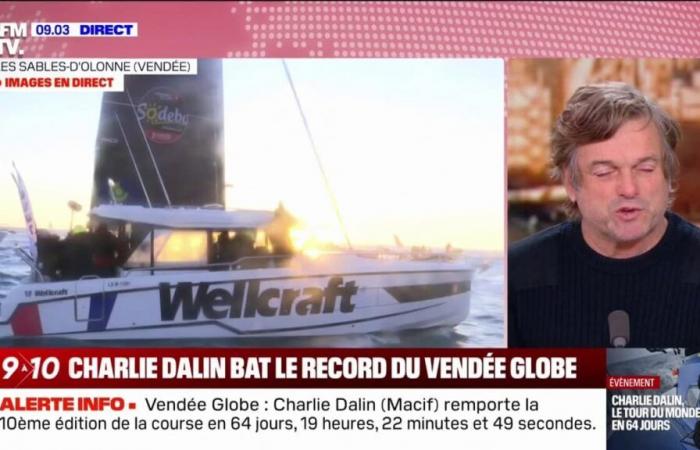 Marc Thiercelin, Skipper und ehemaliger Podiumsplatz der Vendée Globe, blickt auf seine Ankunft in Sables-d’Olonne zurück