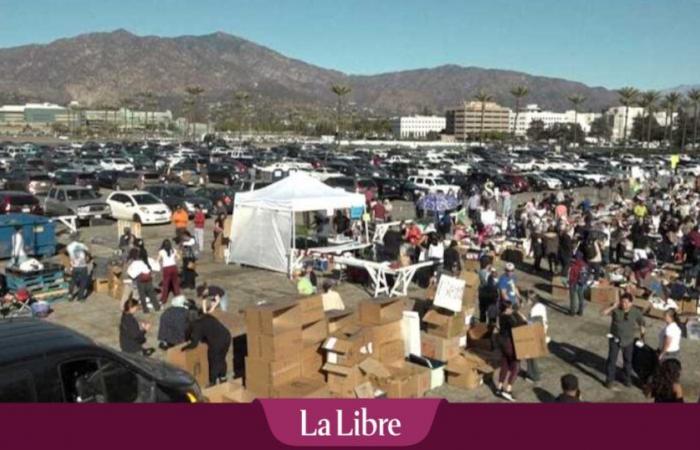 Los Angeles: Nach den Bränden standen Spendenzentren unter Wasser