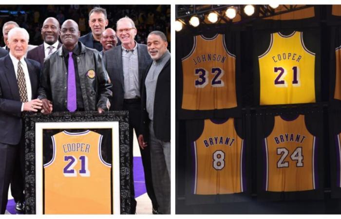 „Lakers Ruined“-Fan-Gewinnspiel während der Michael Cooper Jersey Retirement Night