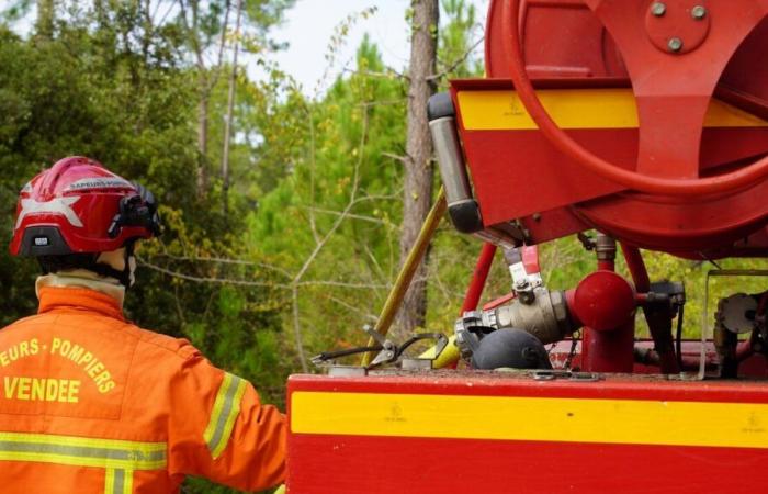 Ein Brand hat gestern in der Vendée zehn Feuerwehrleute mobilisiert