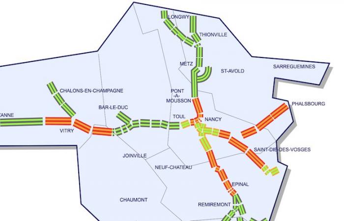 rutschige Straßen, ein Aufruf zur Wachsamkeit