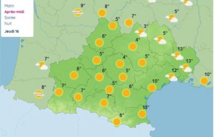 Wetterbericht. Ein weiterer kalter Tag in Toulouse und Okzitanien an diesem Mittwoch (aber nicht für lange)