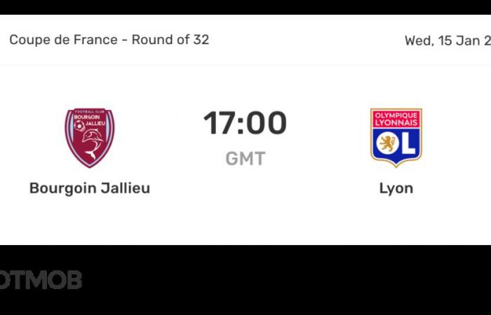 Bourgoin Jallieu gegen Lyon – Live-Score, vorhergesagte Aufstellungen und H2H-Statistiken