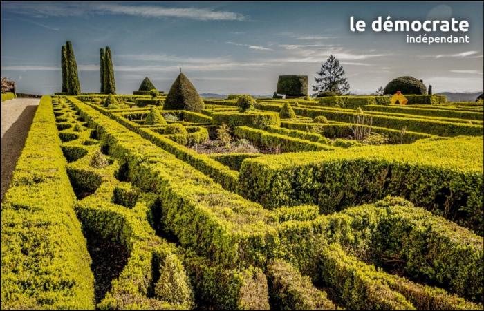 Dordogne. Der Garten eines Schlosses gehört zu den 20 schönsten Frankreichs