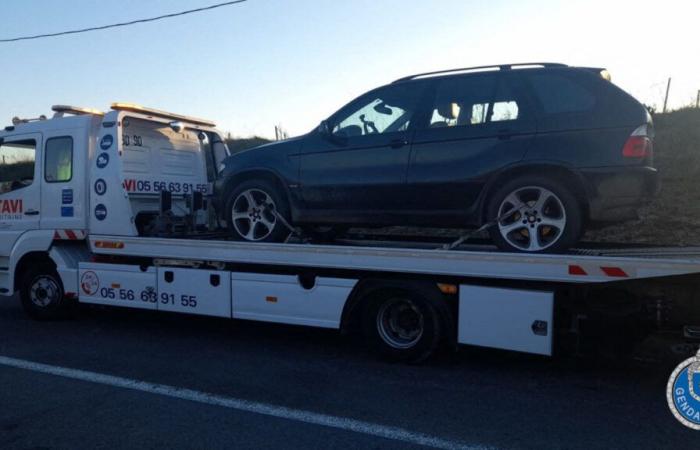 Auf einer gefährlichen Straße in der Gironde geraten zwei Autofahrer auf dem Radar der Gendarmen in Panik