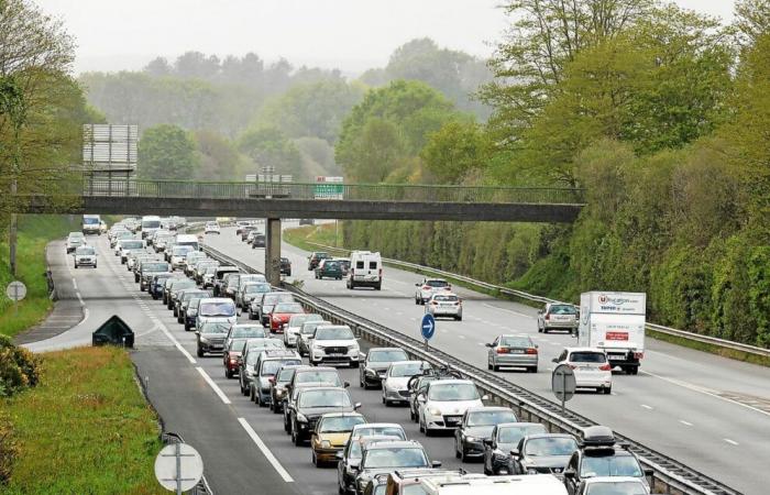 In der Nähe von Lorient führt ein Unfall zu großen Staus auf der RN165