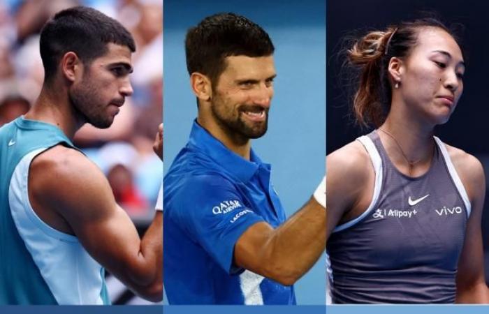 Alcaraz stürmt, Djokovic verliert einen Satz, Zheng fällt aus und Osaka kommt wieder in Form (Australian Open)