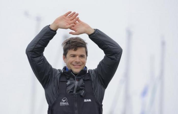 Sébastien Simon überquert die Ziellinie und wird Dritter der Vendée Globe