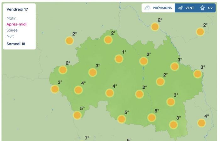 Allier (Wetter) – Wie wird das Wetter am Freitag, den 17. Januar 2025?