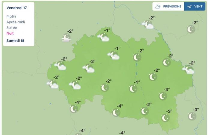 Allier (Wetter) – Wie wird das Wetter am Freitag, den 17. Januar 2025?