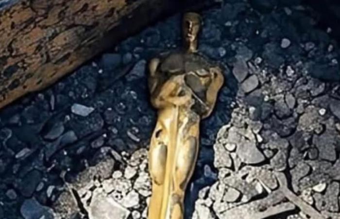 Das Bild eines Oscars von Robert Redford unter der Asche wird tatsächlich von KI erzeugt