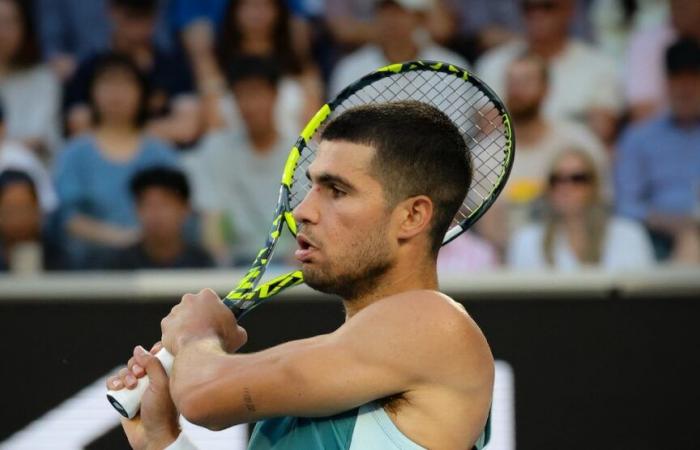 Australian Open > Alcaraz, der sich für das Achtelfinale qualifiziert hat, verrät, was er im Falle eines Endsiegs tun wird