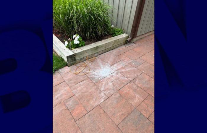 Ein kanadisches Paar filmt den Fall eines Meteoriten in seinem Garten