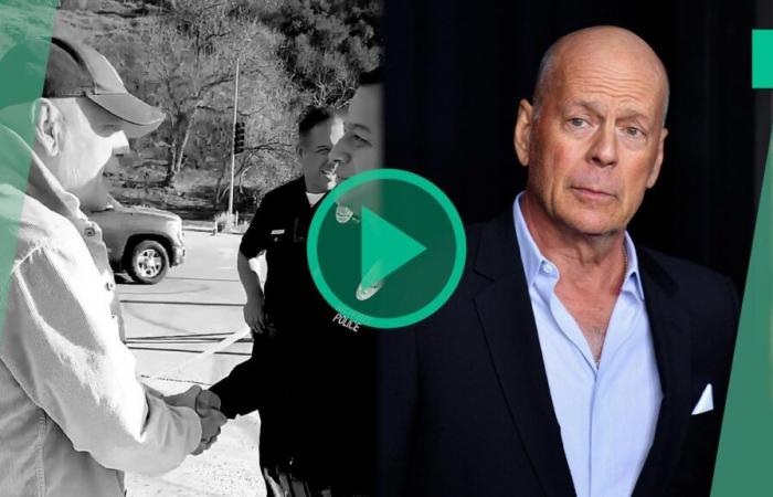 Bruce Willis dankt den Einsatzkräften in einem seltenen öffentlichen Auftritt