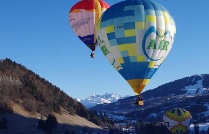 Ungewöhnlich. Sie verbinden den Mont-Blanc mit dem Heißluftballon mit den Hautes-Alpes