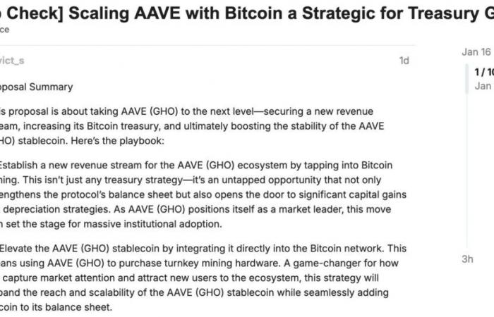 Aave- und Bitcoin-Mining: geniale Strategie oder versteckte Werbung?