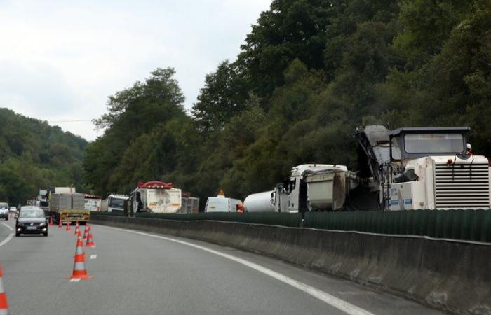 Linker Fahrstreifen in beide Richtungen „mindestens bis zum Wochenende“ gesperrt