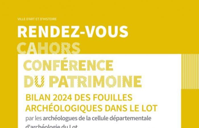 Kulturerbekonferenz „Bewertung der archäologischen Ausgrabungen im Lot 2024“ Salle Henri-Martin Cahors Donnerstag, 24. April 2025