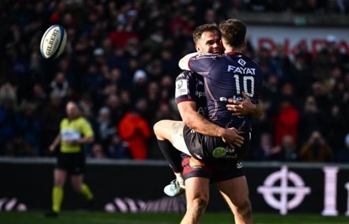 Der große Sieger der Sharks, Bordeaux-Bègles, sichert sich den ersten Platz seiner Gruppe im Champions Cup