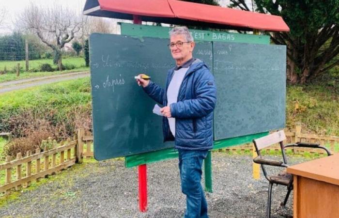 Als Bürgermeister dieses kleinen Dorfes in der Gironde verbirgt er eine zweite, viel überraschendere Aktivität