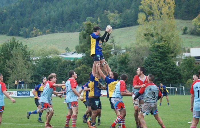 Wiederaufnahme der Spiele der Senioren des Rugby Club Mende Lozère gegen den Ersten der Meisterschaft