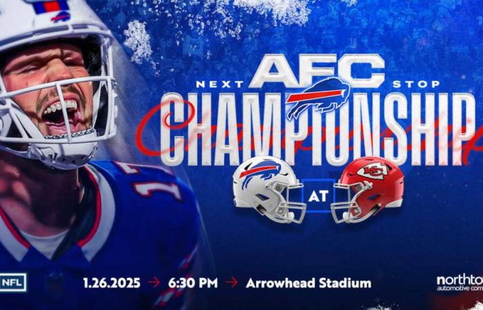 Die Buffalo Bills treffen im AFC-Meisterschaftsspiel auf die Kansas City Chiefs