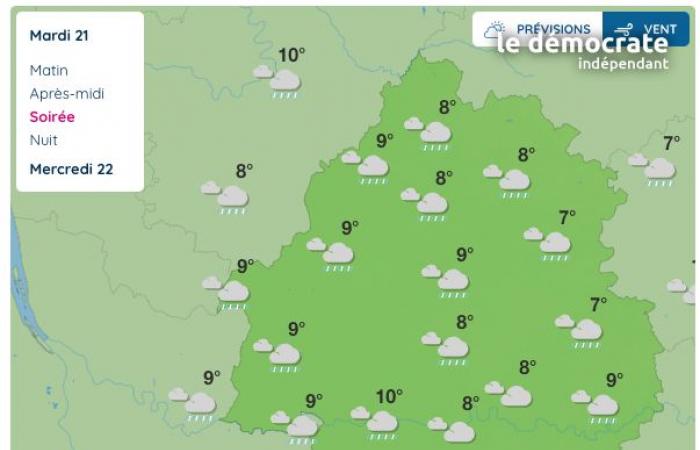 Dordogne, wie wird das Wetter an diesem Dienstag, den 21. Januar?