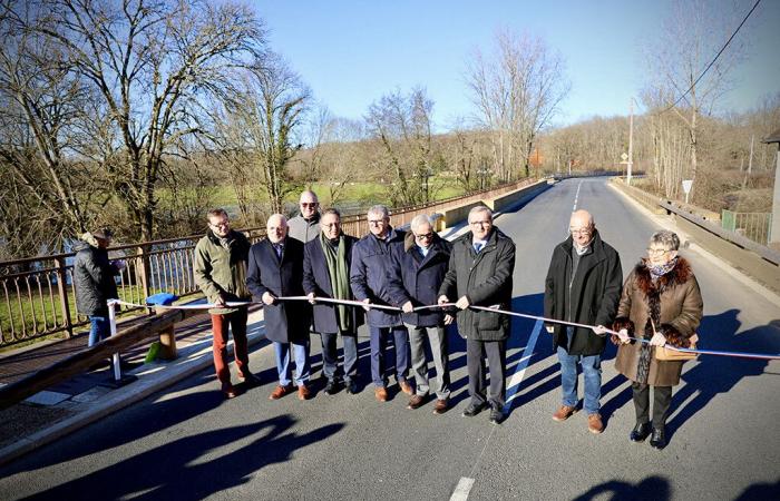 Dordogne. Die Cherveix-Cubas-Brücke wurde komplett umstrukturiert